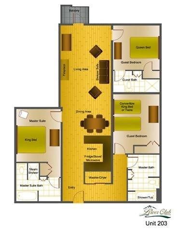 Apartment River Club 203