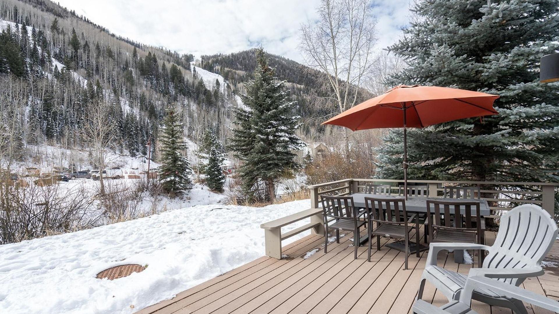 Huge Riverfront Deck, Walk Everywhere - Viking 100a Apartment Telluride