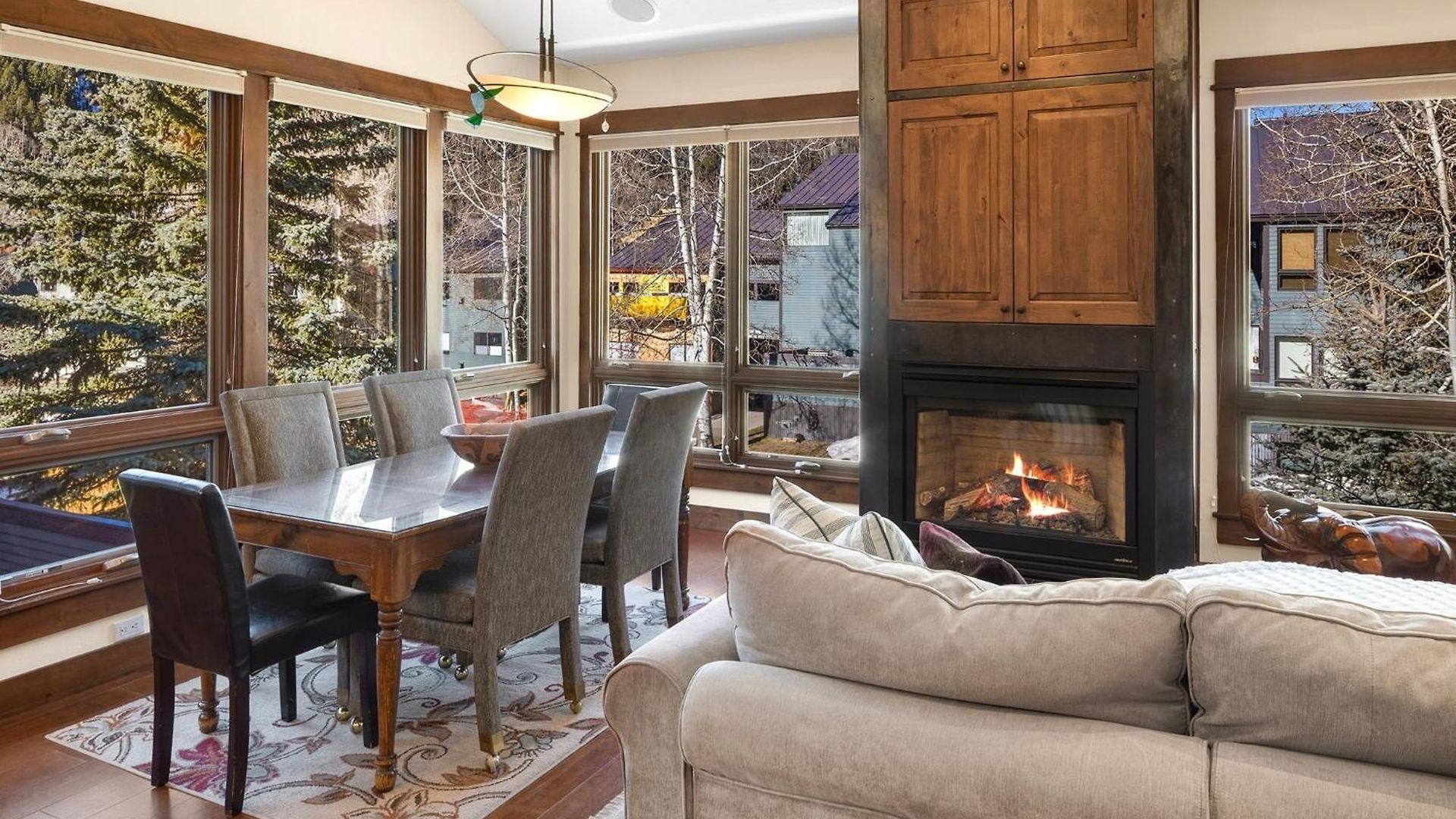 Apartment Walk To Festivals! Windows, Fireplace, Hot Tub Telluride